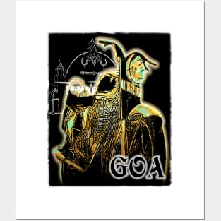 Classic Motorbike in Goa Posters and Art